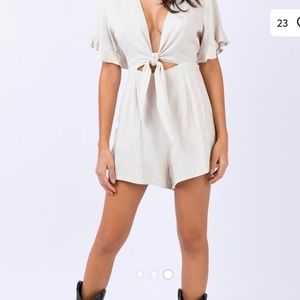 Princess polly tie romper